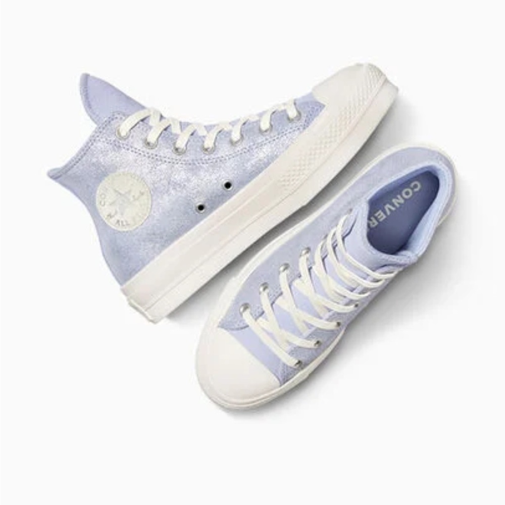 NEW Converse Chuck Taylor All Star Lift Platform Suede Shimmer